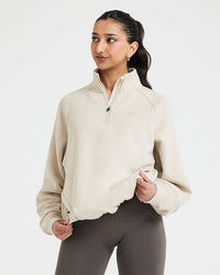 Classic Lounge 1/2 Zip Sweatshirt | Sand