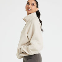 Classic Lounge 1/2 Zip Sweatshirt | Sand