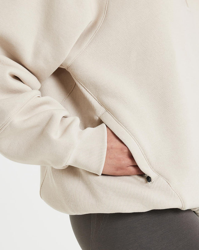 Classic Lounge 1/2 Zip Sweatshirt | Sand