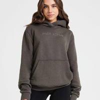 Classic Lounge Oversized Hoodie | Deep Taupe