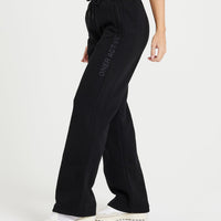 Classic Lounge Straight Leg Joggers | Black