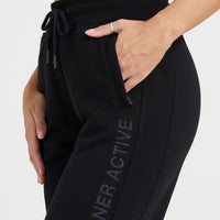 Classic Lounge Straight Leg Joggers | Black