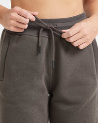 Classic Lounge Straight Leg Joggers | Deep Taupe