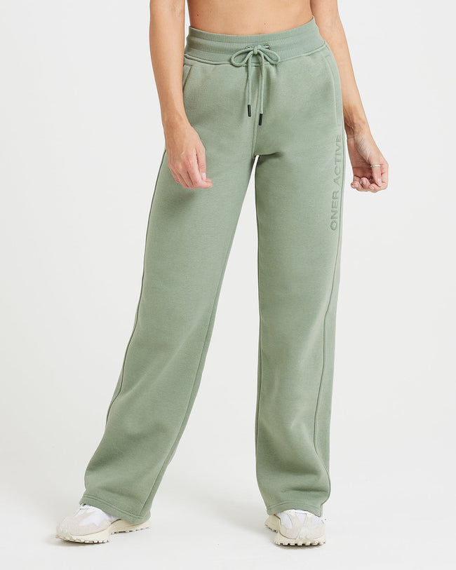 Classic Lounge Straight Leg Joggers | Sage