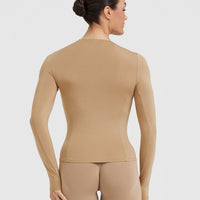 Mellow™ Soft Long Sleeve Top | Dune Brown
