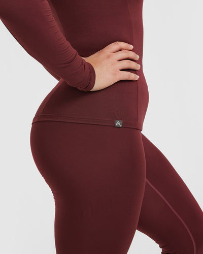 Mellow™ Soft Long Sleeve Top | Mulled Wine