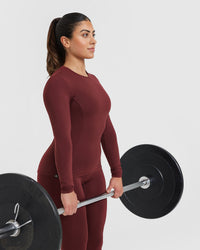 Mellow™ Soft Long Sleeve Top | Mulled Wine