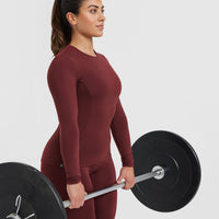 Mellow™ Soft Long Sleeve Top | Mulled Wine