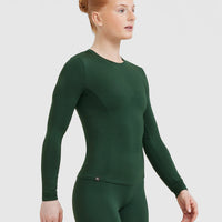 Mellow™ Soft Long Sleeve Top | Pine Green
