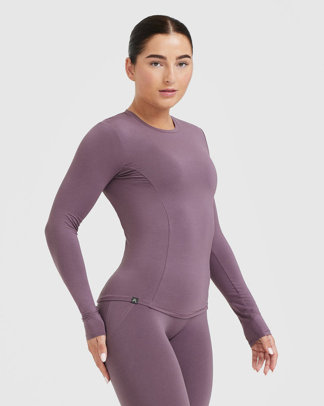 Mellow™ Soft Long Sleeve Top | Vintage Purple