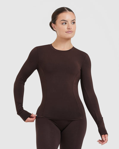 Mellow™ Soft Long Sleeve Top | 70% Cocoa