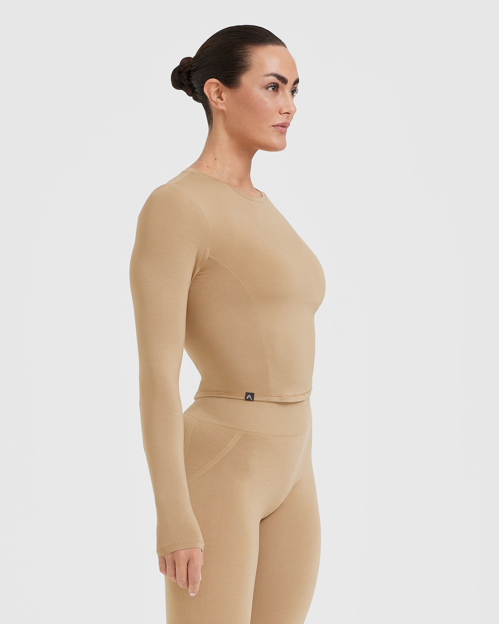 Mellow™ Soft Mid Long Sleeve Top | Dune Brown