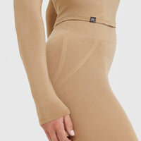 Mellow™ Soft Mid Long Sleeve Top | Dune Brown