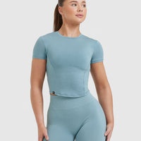 Mellow™ Soft Mid Short Sleeve T-Shirt | Steel Blue