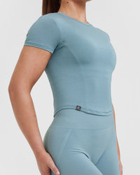 Mellow™ Soft Mid Short Sleeve T-Shirt | Steel Blue