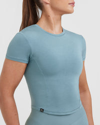 Mellow™ Soft Mid Short Sleeve T-Shirt | Steel Blue