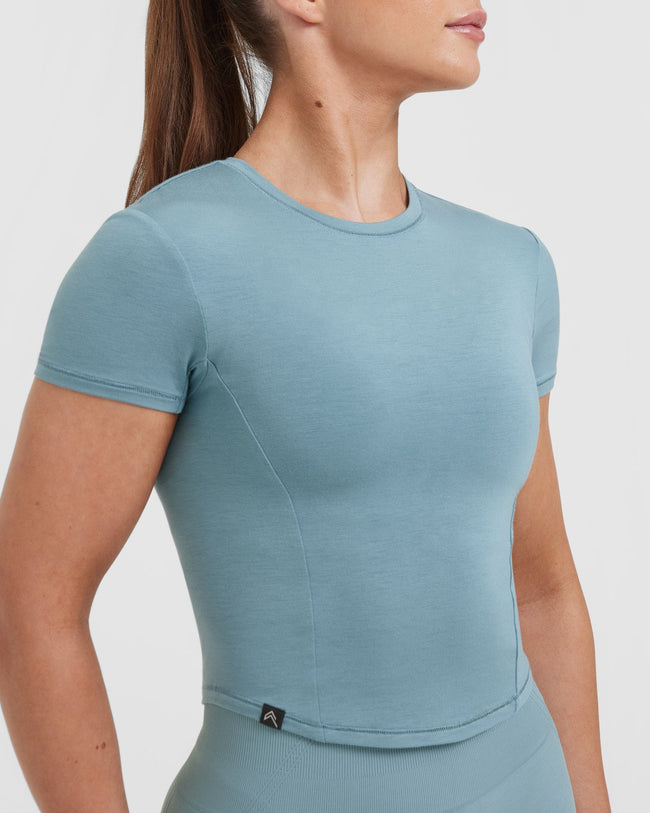 Mellow™ Soft Mid Short Sleeve T-Shirt | Steel Blue