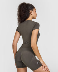 Mellow™ Soft Mid Short Sleeve T-Shirt | Deep Taupe