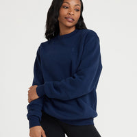 Classic Lounge Oversized Crew Neck | Midnight