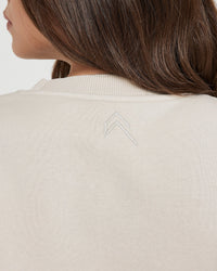 Classic Lounge Oversized Crew Neck | Sand