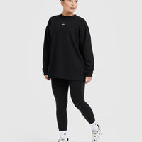 Raising The Bar Graphic Unisex Long Sleeve Top | Black