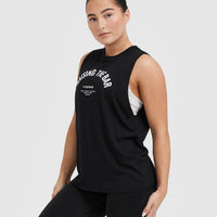 Raising The Bar Graphic Unisex Muscle Vest | Black