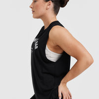 Raising The Bar Graphic Unisex Muscle Vest | Black