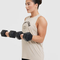 Raising The Bar Graphic Unisex Muscle Vest | Sand