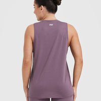 Raising The Bar Graphic Unisex Muscle Vest | Vintage Purple