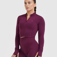 Timeless Crop Jacket | Ripe Fig