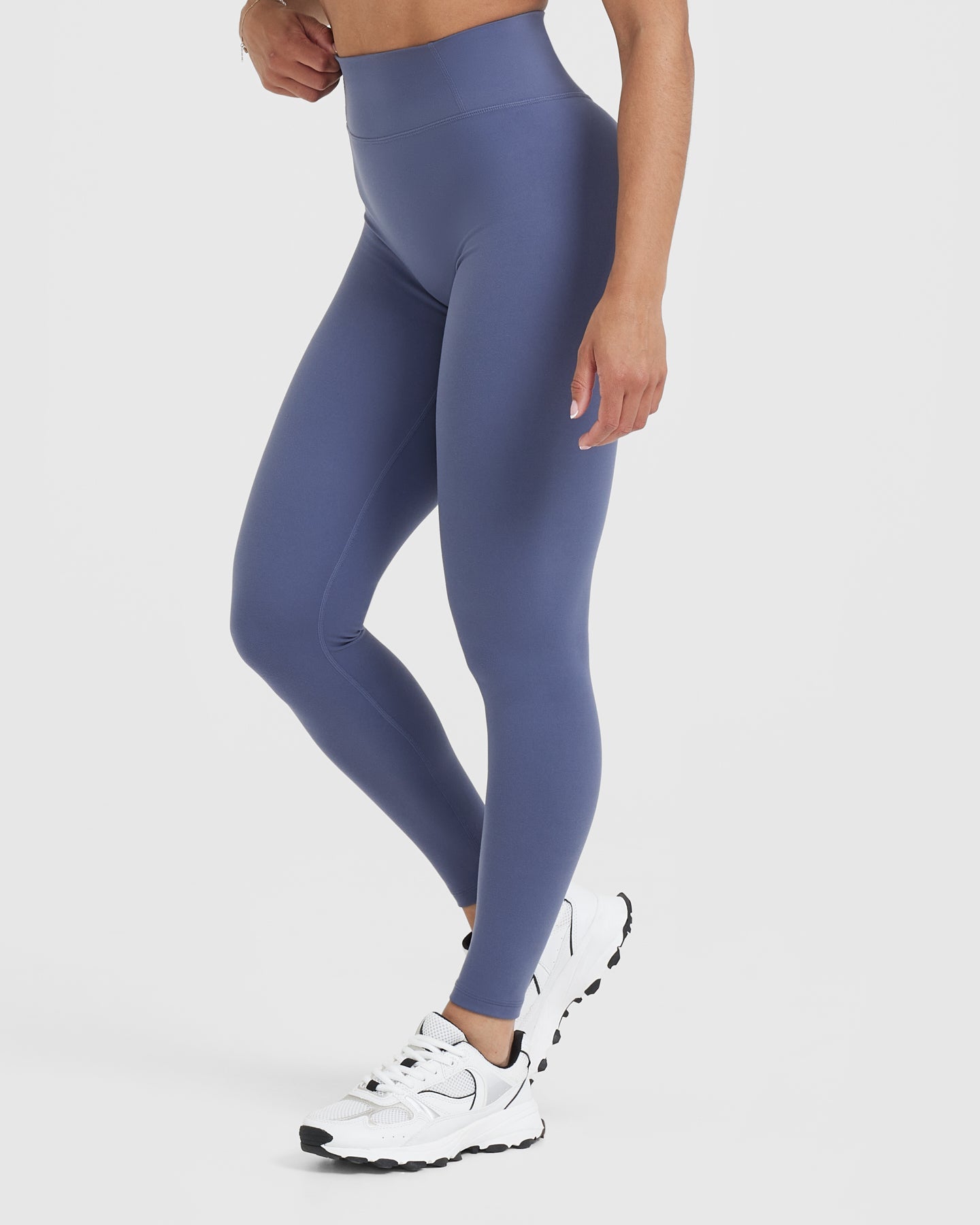 Timeless High Waisted Leggings | Slate Blue