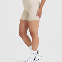 Timeless High Waisted Shorts 6" | Sand
