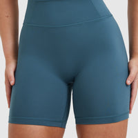 Timeless High Waisted Shorts 6" | Lake Blue