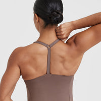 Timeless Square Neck Vest | Cool Brown