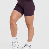 Unified High Waisted Shorts 6" | Blackberry Purple