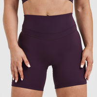 Unified High Waisted Shorts 6" | Blackberry Purple