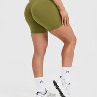Unified High Waisted Shorts 6" | Olive Green
