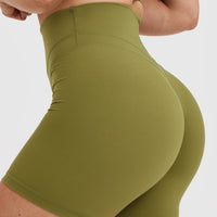 Unified High Waisted Shorts 6" | Olive Green
