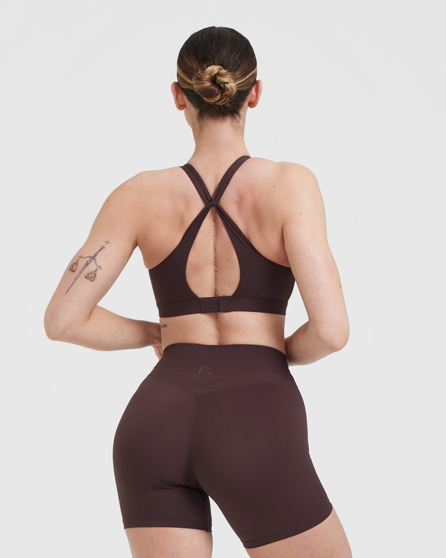 Unified Layered Sports Bra | Plum Brown