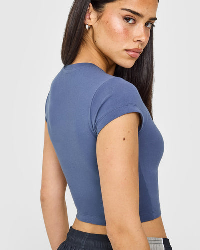 Cotton Baby T-Shirt | Slate Blue