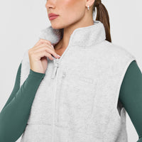 Fleece Gilet with Chest Pocket | Heather Grey