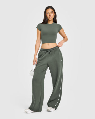 Cotton Baby T-Shirt | Dark Khaki