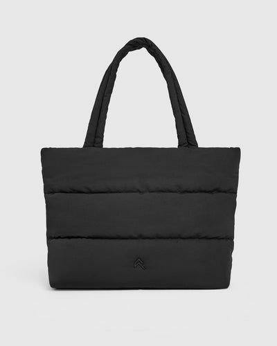 Quilted Tote Bag | Black