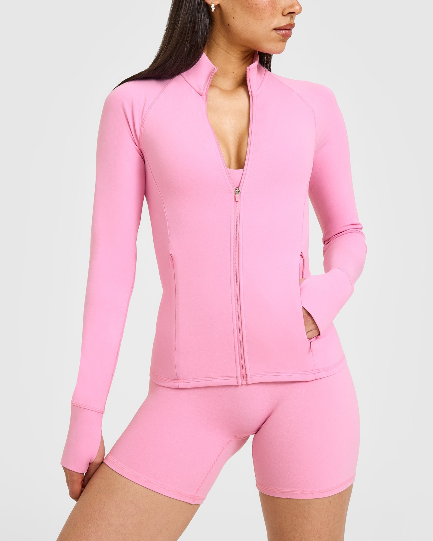 SoftMotion™ Jacket with White Logo | Rose Pink
