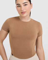 Mellow Soft Mid Short Sleeve T-Shirt | Nude 3