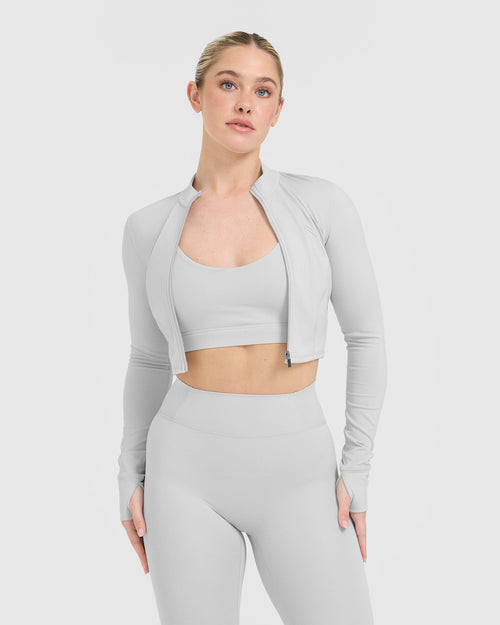 Cropped light jacket deals