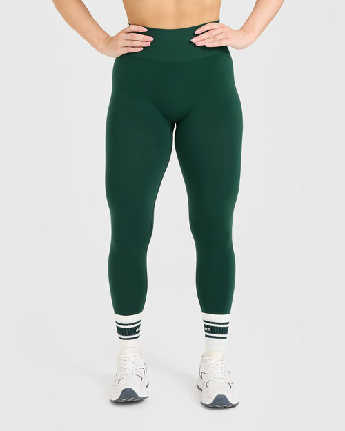 Oner Modal Effortless Seamless Leggings | Racing Green