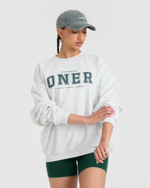 Oner Modal Oner Lightweight Sweatshirt | Light Grey Marl