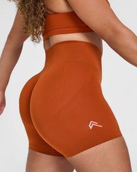 Effortless Seamless Shorts | Warm Copper