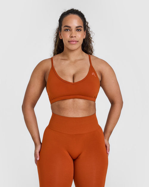 Oner Modal Timeless Strappy Bralette | Warm Copper